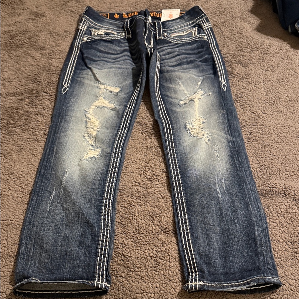 Rock Revival women’s  Relaxed Blue Jeans